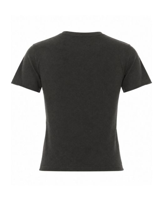 Auralee Black Brushed Jersey T-Shirt