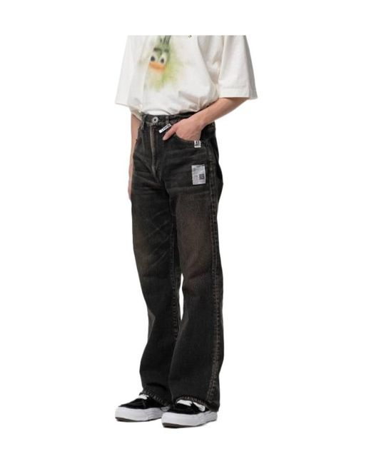 Maison Mihara Yasuhiro Black Flared Denim Pants for men