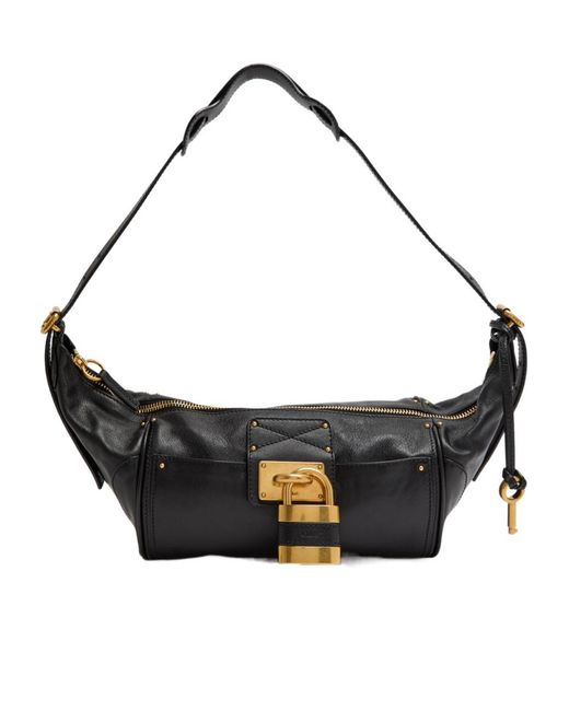 Chloé Black Classic Leather Shoulder Bag