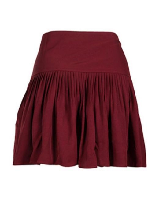 Isabel Marant Red Pleated Skirts
