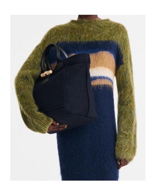 Longchamp Blue Le Roseau L Tote Bag