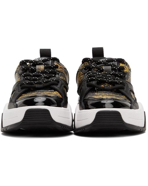 Versace Jeans Black Logo Casual Sports Shoes