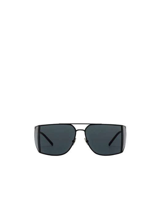 Saint Laurent Blue Eyewear Aviator Sunglasses for men