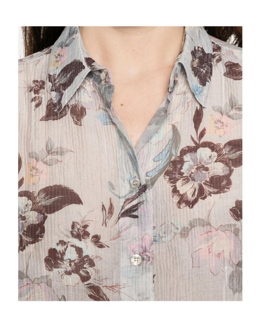 Forte_forte Gray Printed Shirt