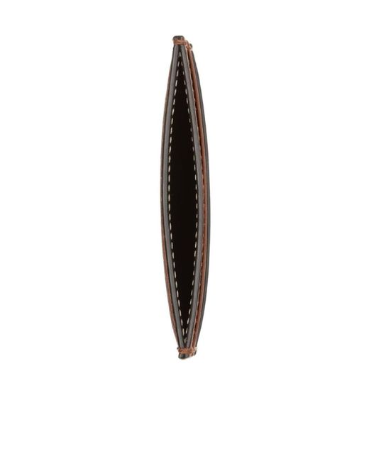 Burberry Brown Check Pattern Card Holder