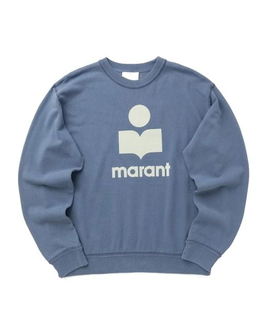 Isabel Marant Blue Logo-Print Sweatshirt for men