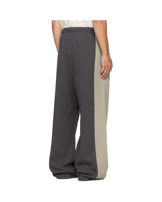 Fear Of God Gray Paneled Lounge Sweatpants for men