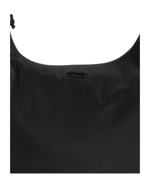 DIESEL Black D-Pack Hobo Bag for men
