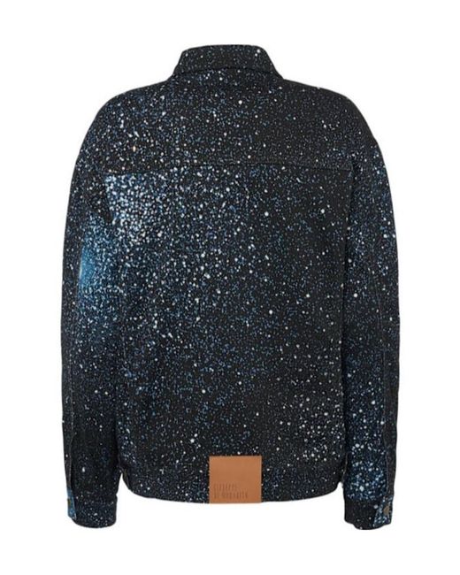 GIUSEPPE DI MORABITO Blue Lapel Long Sleeve Casual Jacket