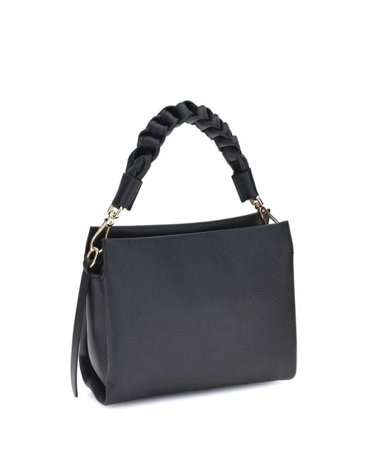 Coccinelle Blue Boheme Zipped Small Tote Bag