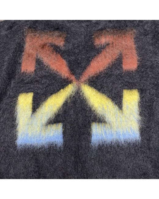 Off-White c/o Virgil Abloh Black Diagonal Arrows Knitted Jumper for men