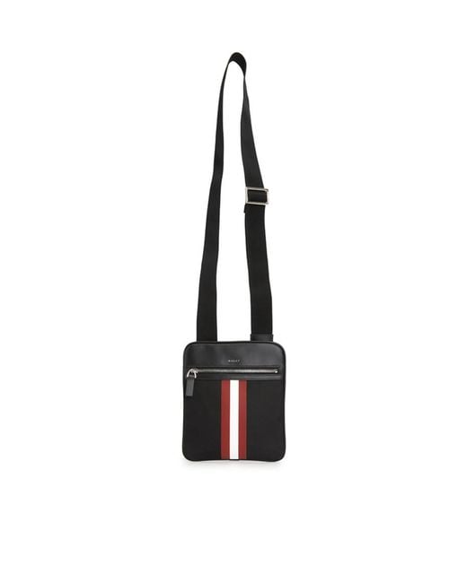 Bally Black Zipper Shoulder Bag for men