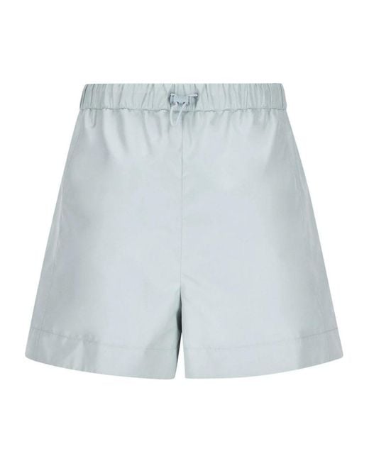 Fendi Blue Adjustable Drawstring Shorts For