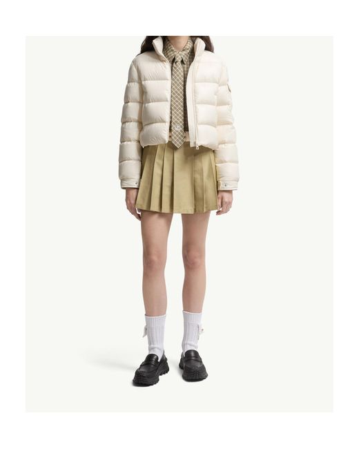 Moncler White Petra Short Down Jacket