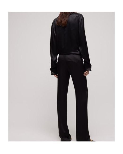 Gucci Black Crêpe Satin Pants