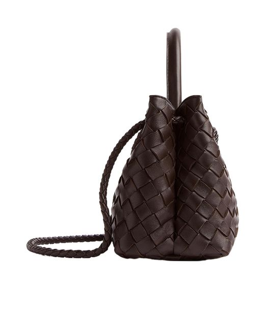 Bottega Veneta Black Small East-West Andiamo Top Handle Bag