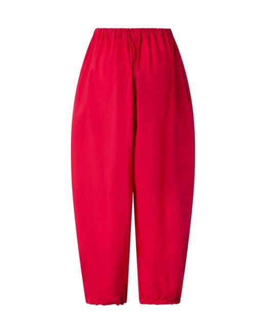 Pinko Red Lightweight Drawstring Balloon Pants