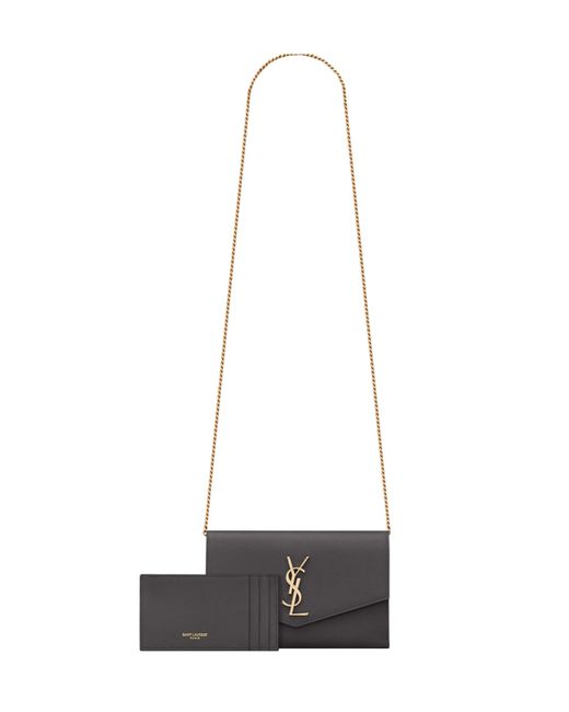 Saint Laurent Black Uptown Logo Crossbody Bag