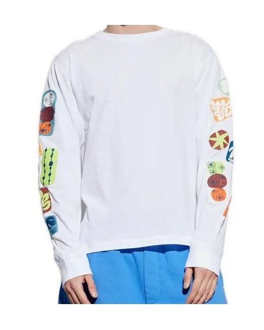 DSquared² Blue Summer Lovers Loose Fit Printed T-Shirt for men