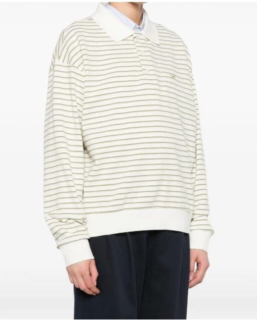 DUNST White Striped T-Shirt