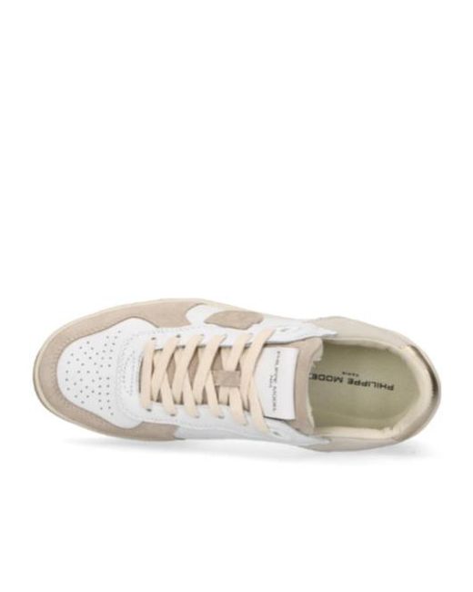 Philippe Model White Pgal Low-Top Sneakers
