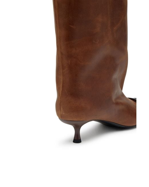 DIESEL Brown D-Venus Pointed Toe Boots
