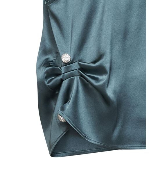 GIUSEPPE DI MORABITO Blue Sleeveless Vest