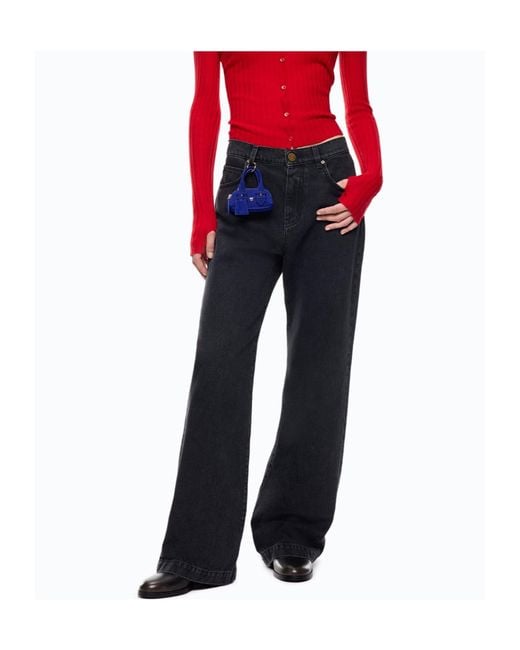 Pinko Blue Wide-Leg Jeans