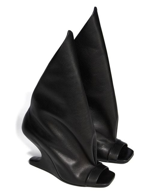 Rick Owens Black High-Heeled Sandals