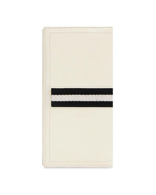 Bally White Stripe Detail Wallet