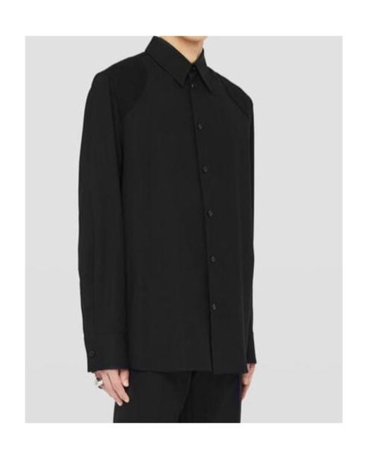 Jil Sander Black Long-Sleeved Lightweight Shirt for men