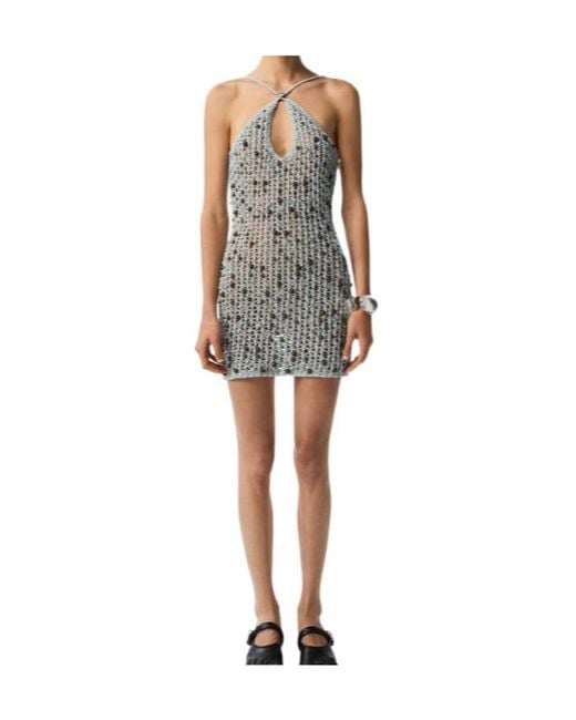 Coperni Multicolor Beaded Knitted Dress