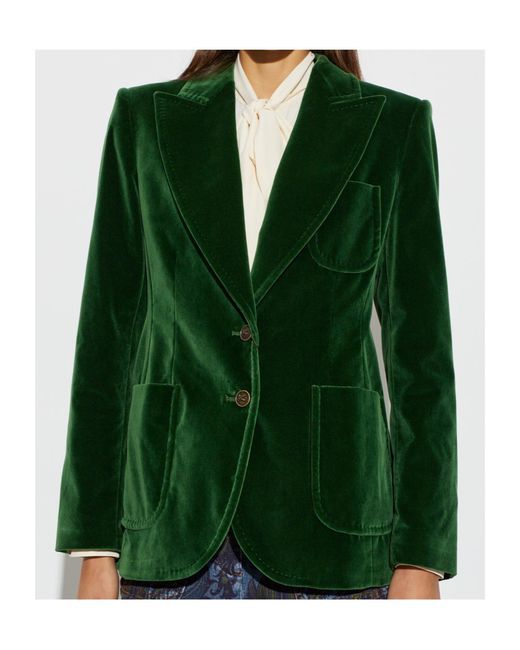 Etro Green Velvet Jacket