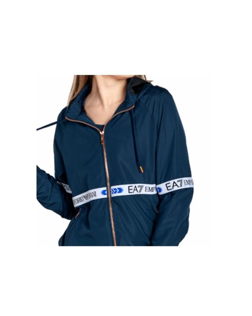 Emporio Armani Blue Logo Casual Jacket
