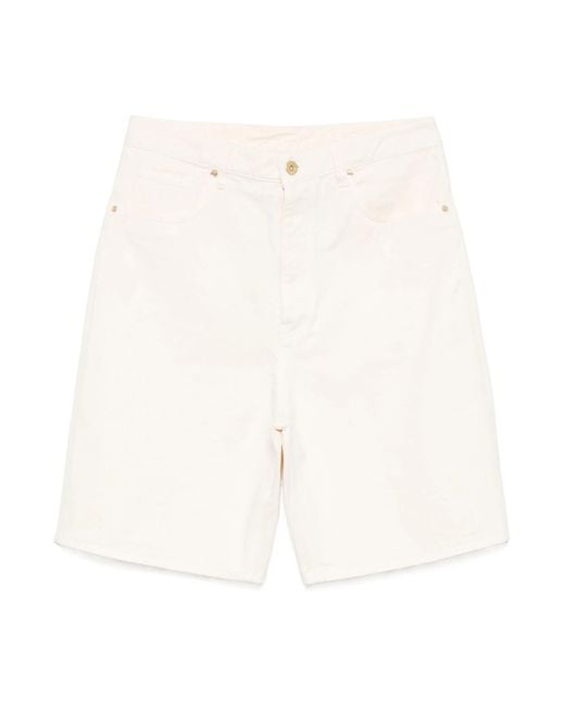 Drole de Monsieur White Baggy Shorts for men