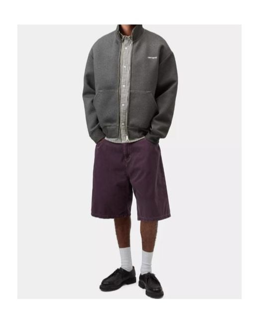 Carhartt Gray Alda Zip Sweat Jacket for men
