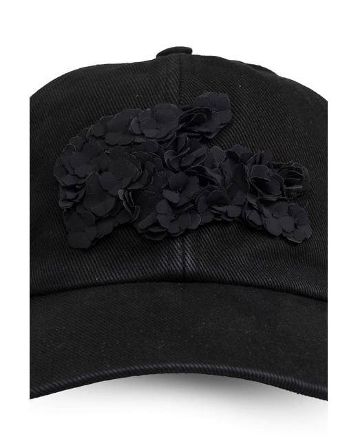 Lacoste Black X Lemari Floral-Appliqu Cap