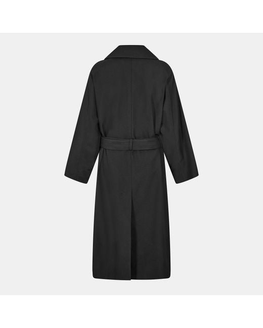 Saint Laurent Black Long Trench Coat for men