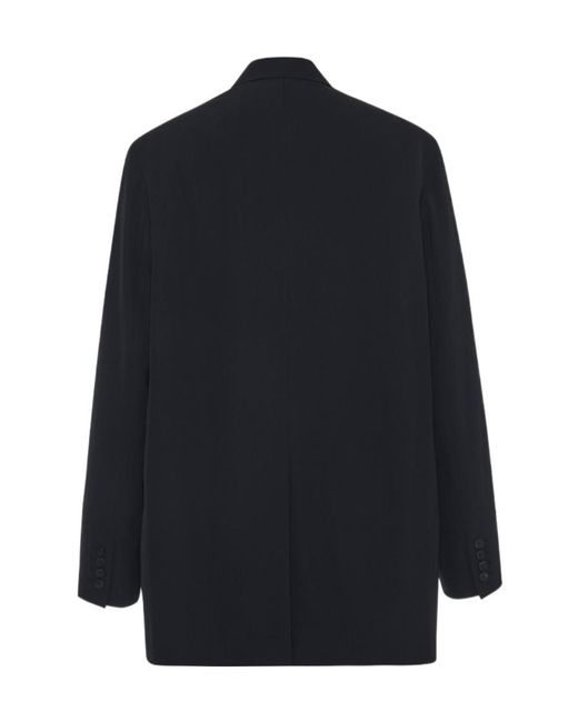 The Row Blue Obine Single-Breasted Blazer
