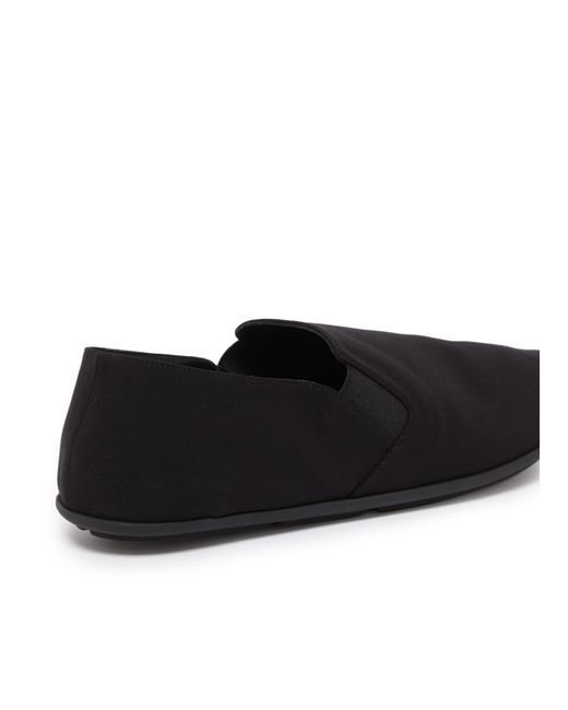The Row Black Round-Head Flat Shoes