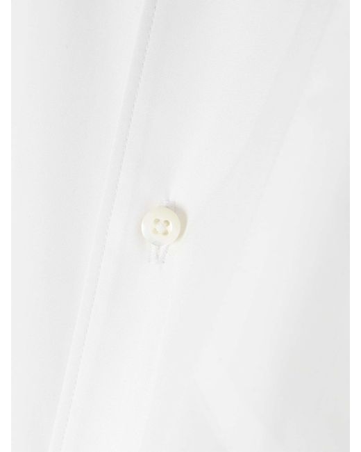 Ralph Lauren White Damien Embroidered Cotton-Poplin Shirt