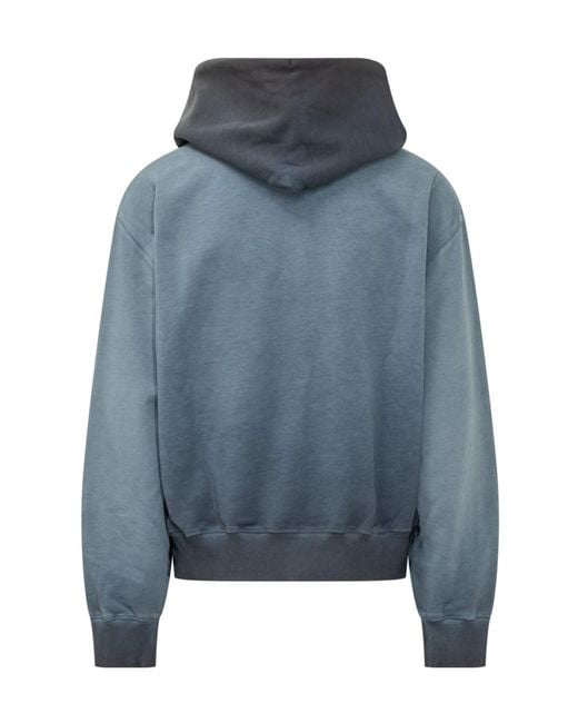 Off-White c/o Virgil Abloh Blue Hooded Sweatshirt for men