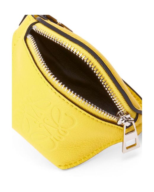 Loewe Yellow Logo Details Handbag Change Wallet for men
