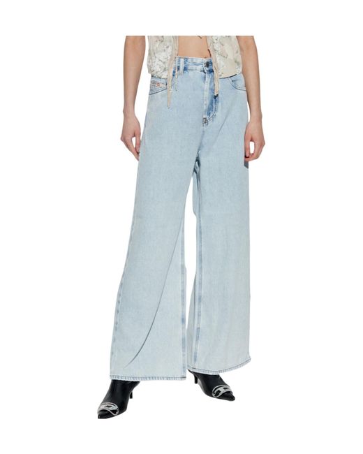 DIESEL Blue 1996 D-Sire L30 Wide-Leg Jeans