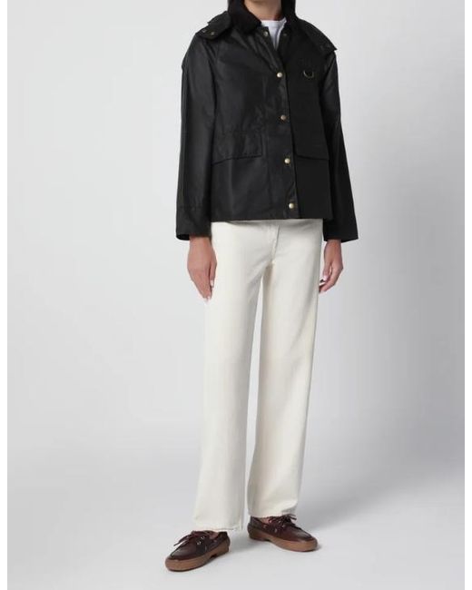 Barbour Black Waxed Cotton Jacket