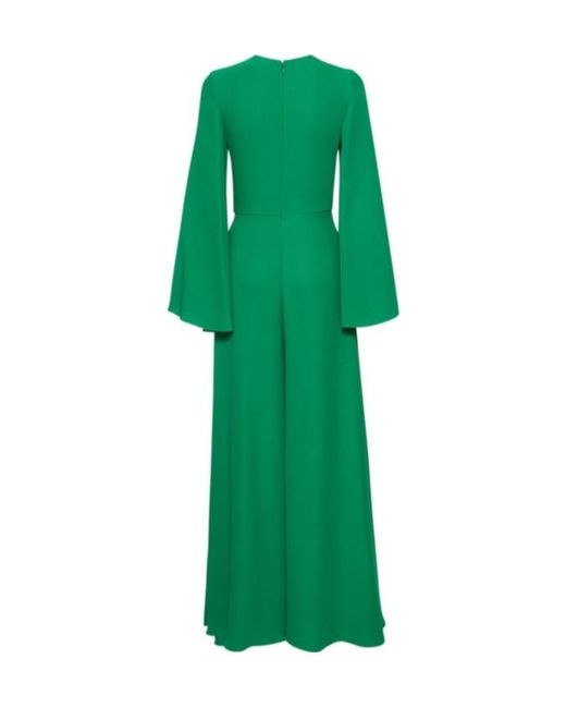 Valentino Green Long-Sleeved Jumpsuit