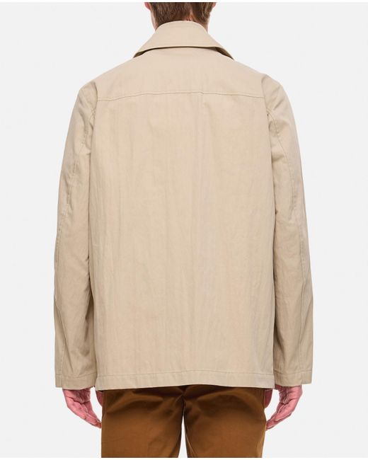 Fay Natural Buttoned Collar Jacket for men