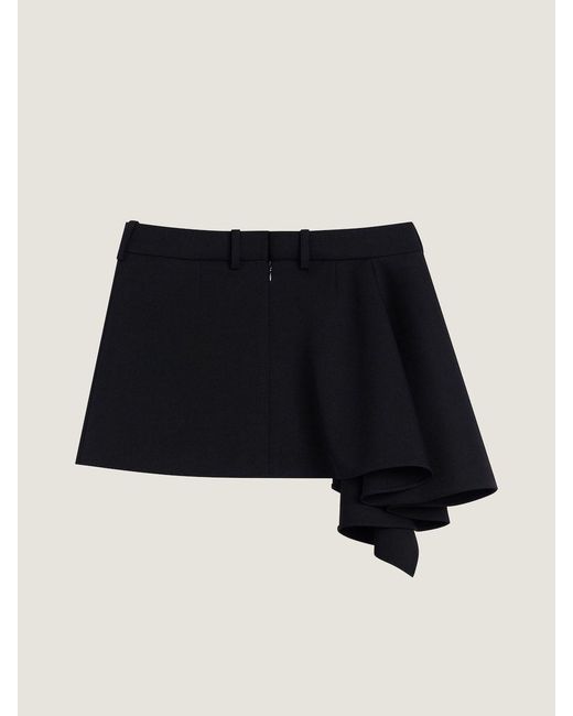 Givenchy Black Slashed Mini Skirt