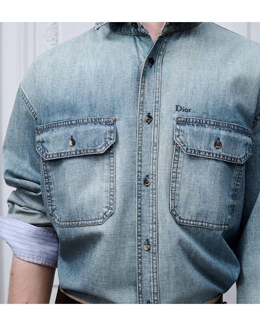 Dior Blue Overshirt for men