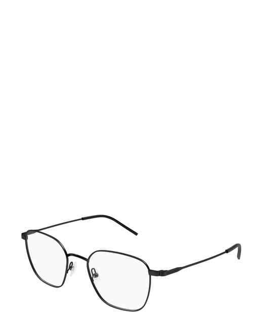 Saint Laurent Black Eyewear Square Frame Glasses for men